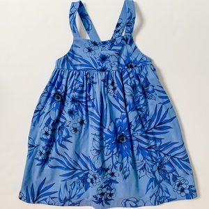 Baby gap blue floral dress 2T